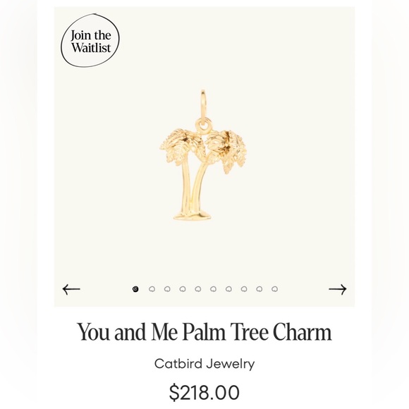 Rare! Catbird 14k Gold Palm Tree Charm - Picture 4 of 6